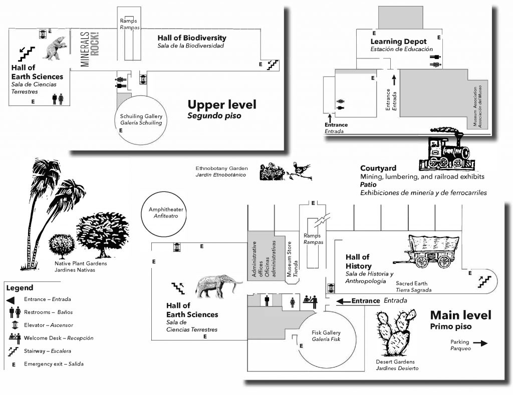 An illustration of the museum map.