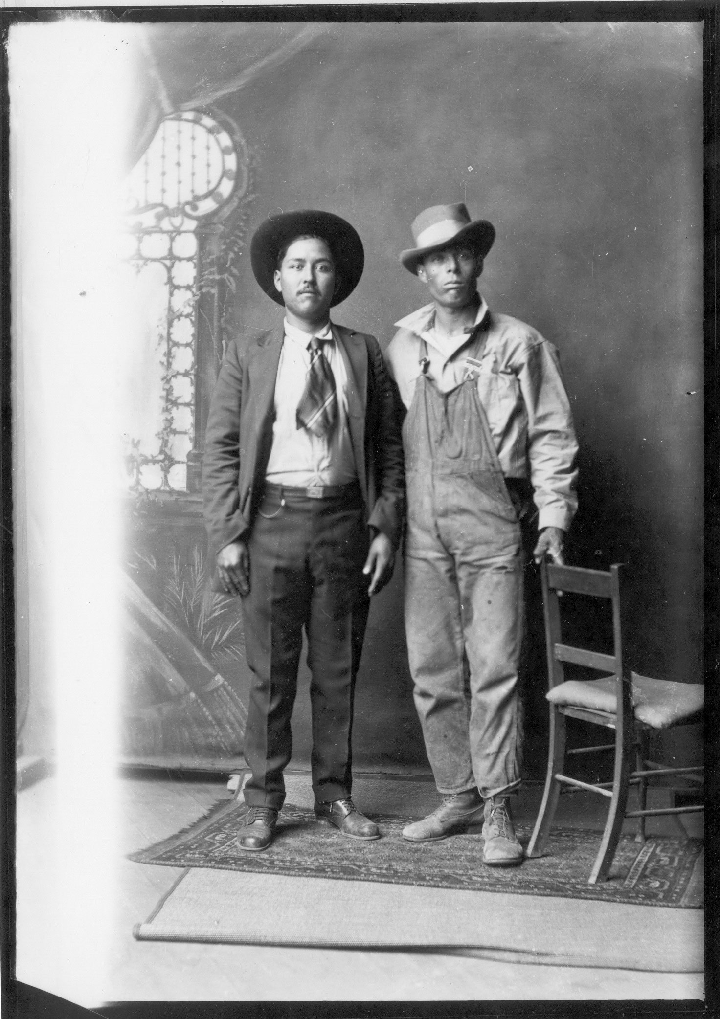 Glass plate negative unidentified men