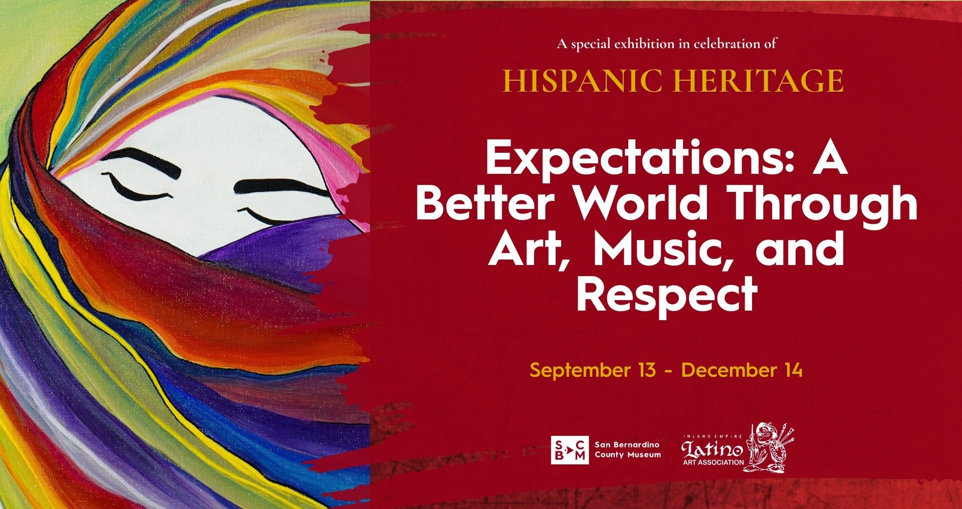 Hispanic Heritage flyer celebrating the opening of our new art exhibition