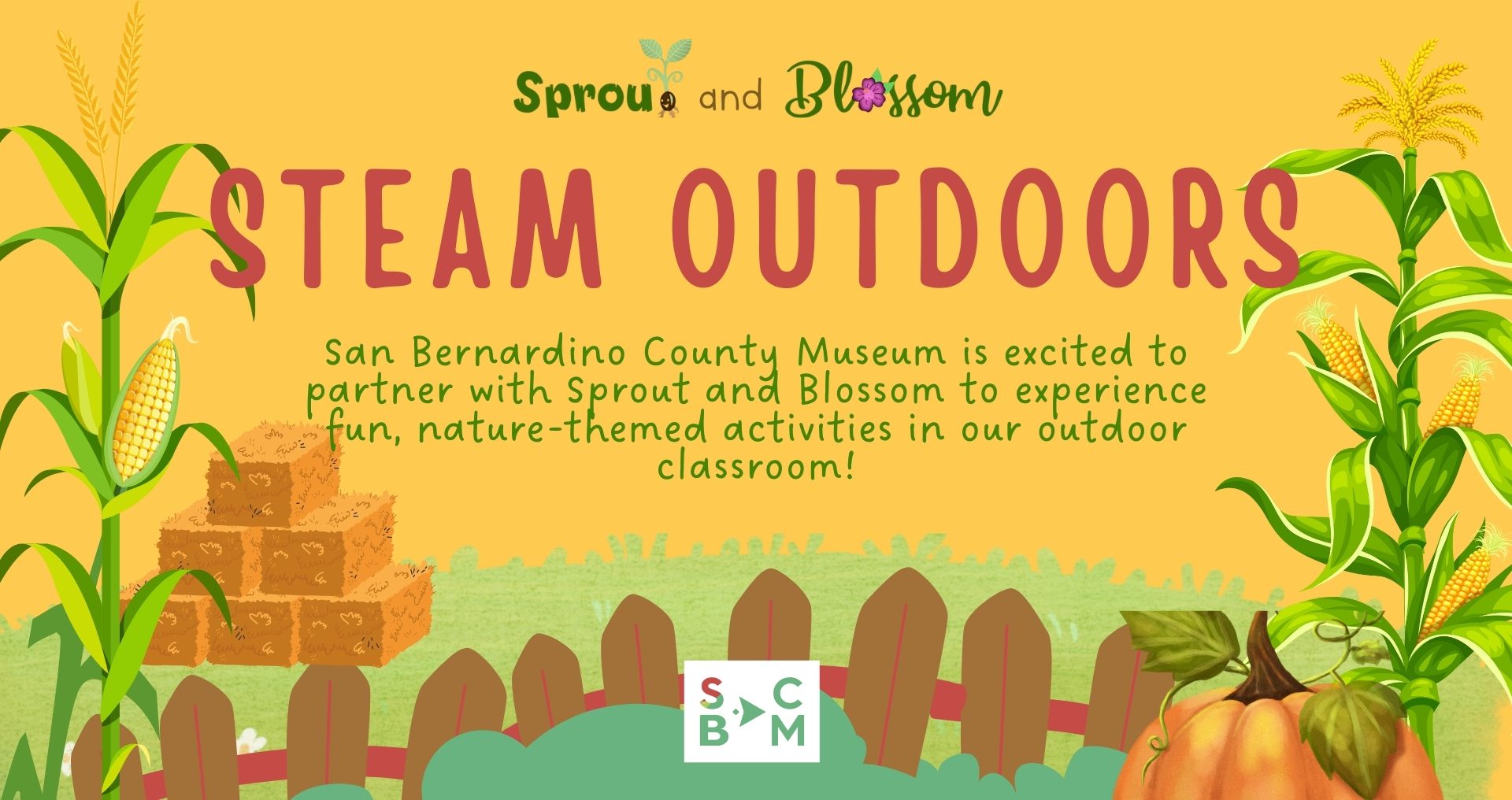 Sprout & Blossom flyer - STEAM Outdoors event
